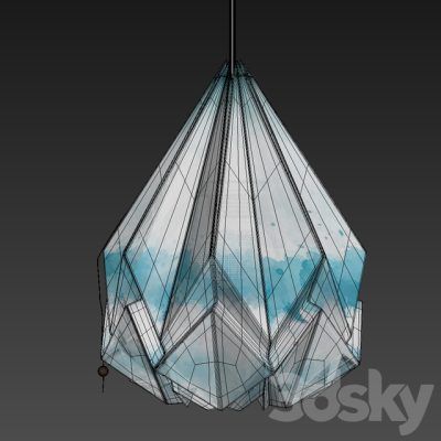 مدل سه بعدی آبجکت چراغ سقفی 19