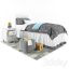 دانلود آبجکت سه بعدی تخت خواب مدرن 5