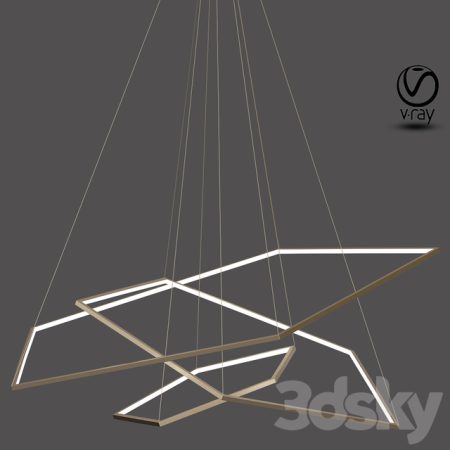 مدل سه بعدی آبجکت چراغ سقفی 8