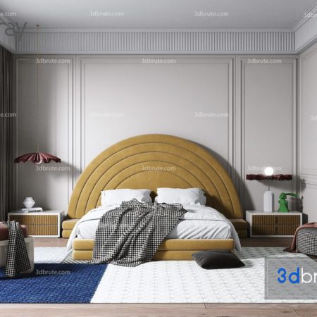 صحنه آماده کامل اتاق خواب از 3DBrute(5)