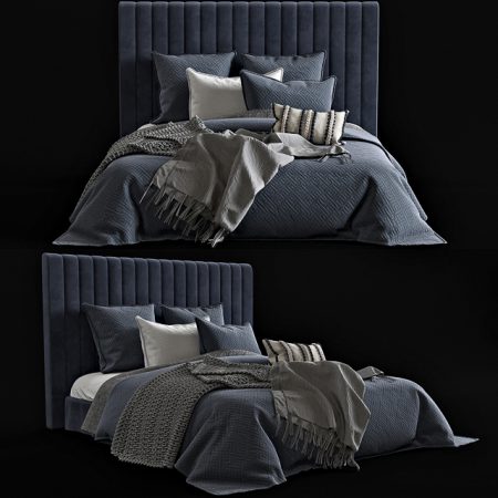 مدل سه بعدی تخت خواب ADAIRS SAXON