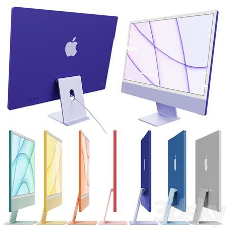 آبجکت مانیتور Monoblock computer Apple iMac 24 ″ 2021