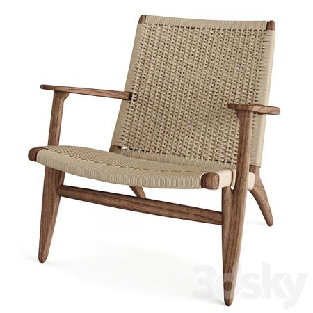 آبجکت صندلی CH25 Lounge Chair Carl Hansen از 3dsky