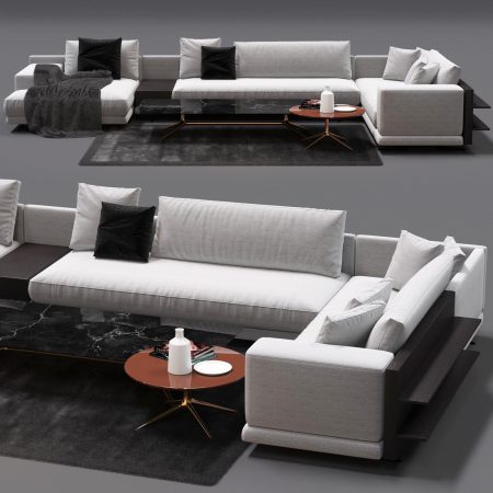 آبجکت مبلمان Poliform Mondrian Sofa