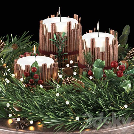 مدل سه بعدی دکوراتیو کریسمس Christmas Decoration 3