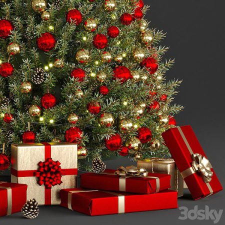مدل سه بعدی درخت کریسمس Christmas Tree 001