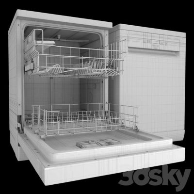 مدل سه بعدی ماشین ظرفشویی Dishwasher HOTPOINT ARISTON
