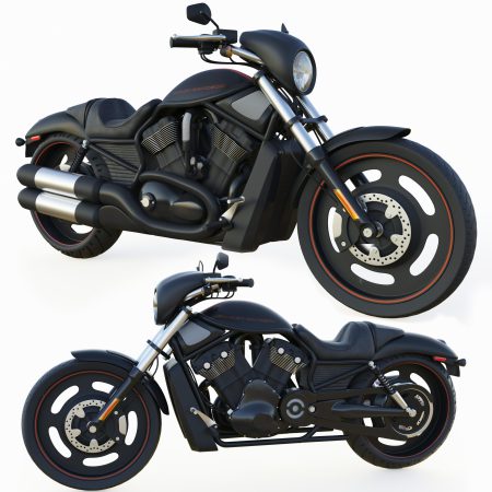 دانلود آبجکت موتور سیکلت Harley-davidson night rod