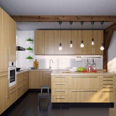 مدل سه بعدی آشپزخانه IKEA Kitchen EKESTAD Oak