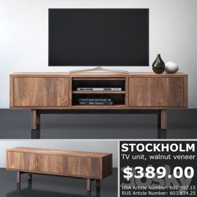مدل سه بعدی میز تلویزیون IKEA STOCKHOLM TV unit