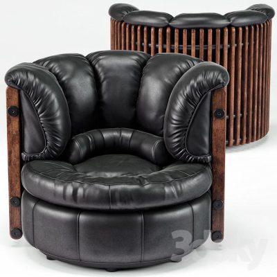 آبجکت صندلی Isle D’Palm Arm Chair, Ottoman