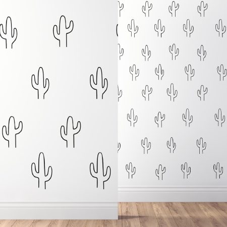 مدل سه بعدی کاغذ دیواری Kenna Sato Designs Collection Cactus Wall Decals