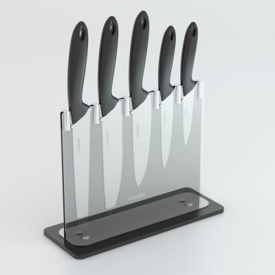 مدل سه بعدی چاقو آشپزخانه Knife block for kitchen