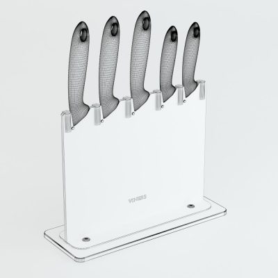 مدل سه بعدی چاقو آشپزخانه Knife block for kitchen