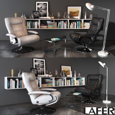 آبجکت صندلی Lafer_Thor Reclining Chair set