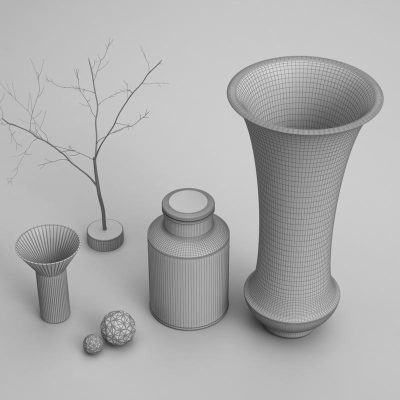 مدل سه بعدی دکوراتیو Luxury Deco Vase_preview