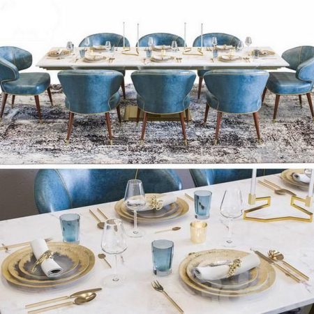 آبجکت میز نهارخوری Luxury Ottiu Restaurant Table Set