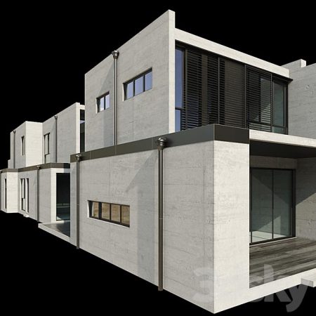 مدل سه بعدی نما خارجی Modern House 03