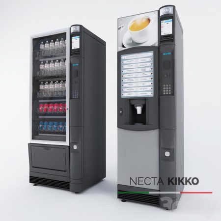 مدل سه بعدی دستگاه فروش نوشیدنی Necta Kikko Vending and Snack Machine