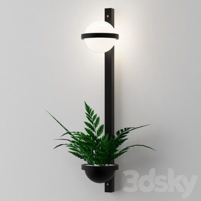 مدل سه بعدی چراغ دیواری Palma Wall Lamp