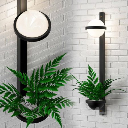 مدل سه بعدی چراغ دیواری Palma Wall Lamp