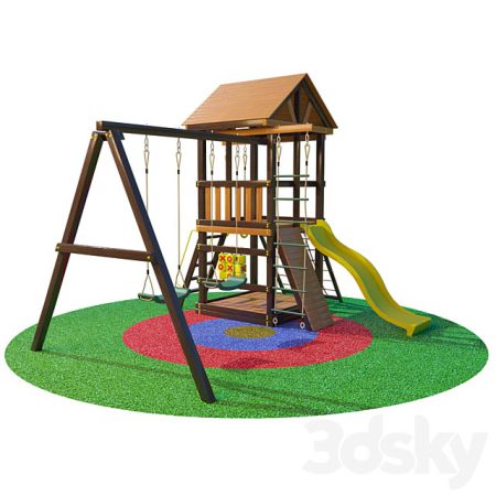 مدل سه بعدی زمین بازی کودک Playground Wendel