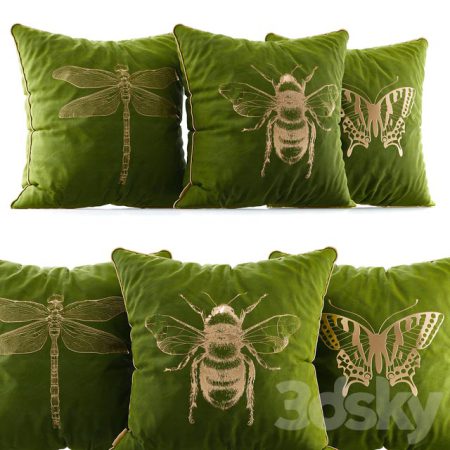 مدل سه بعدی بالشت Velvet Pillows