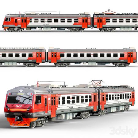 مدل سه بعدی قطار 0ED4M 2012 16 Russian Railways