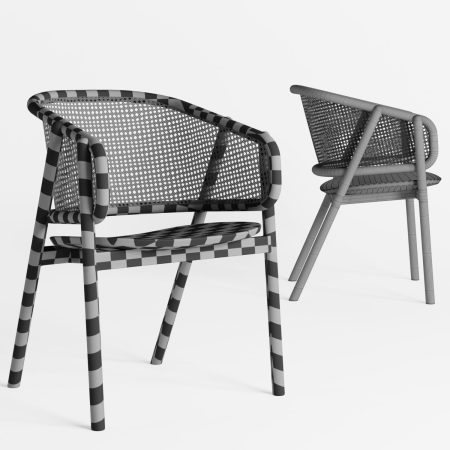 آبجکت صندلی Cane Chair Casey by Cane Collection