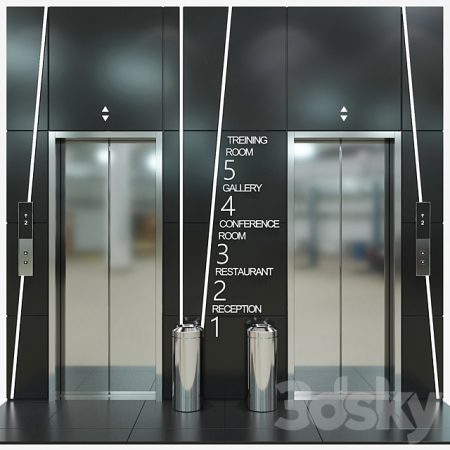 مدل سه بعدی آسانسور Elevator 4