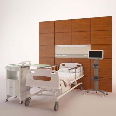 مدل سه بعدی تخت بیمارستان HospitalWardHospitalRoom