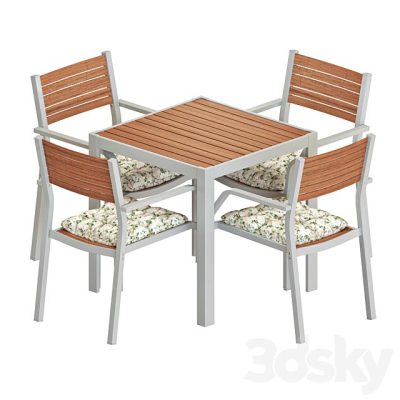 آبجکت میز نهارخوری IKEA SJALLAND TABLE AND CHAIRS SET 02