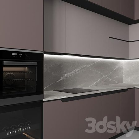 مدل سه بعدی آشپزخانه Kitchen No 35