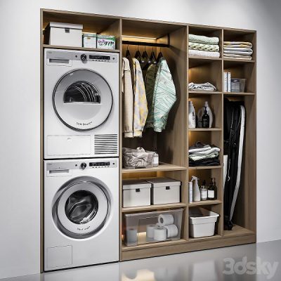 مدل سه بعدی لاندری روم Laundry Room 0005