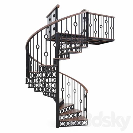 مدل سه بعدی پله StairsWinding