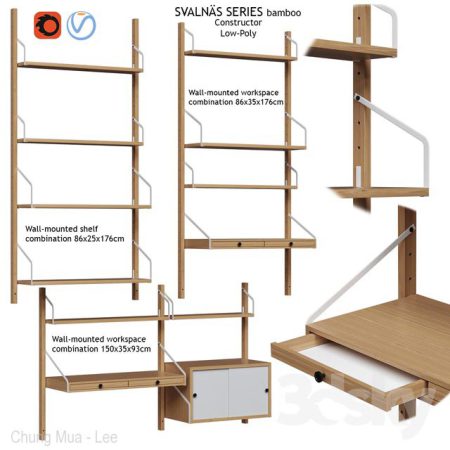 آبجکت شلف Svalnas Ikea type 3 system and furniture designer vol. 1