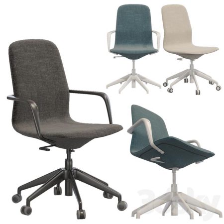 آبجکت صندلی Ikea LANGFJALL office chair