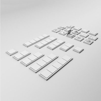 مدل سه بعدی کلید پریز Merten D-Life by Schneider