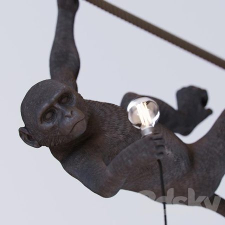 آبجکت لوستر Monkey lamp swing
