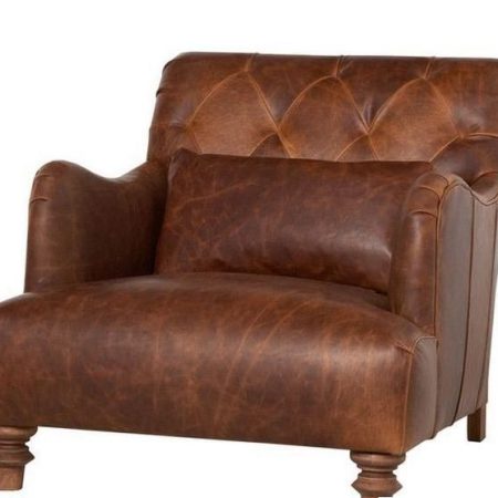 آبجکت صندلی Acacia British Leather Large Accent Chair