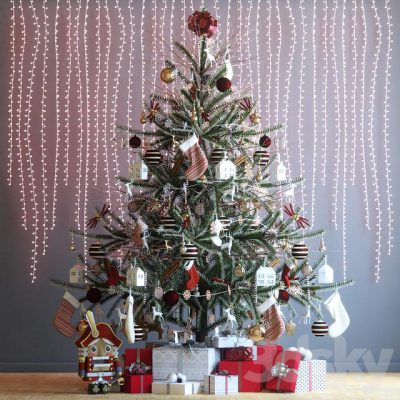 مدل سه بعدی درخت کریسمس Christmas Tree 3