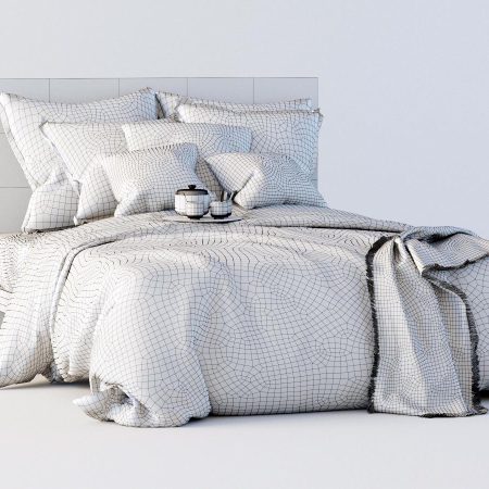 مدل سه بعدی تخت خواب Linen bed