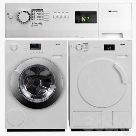 مدل سه بعدی ماشین لباسشویی Miele washing machine