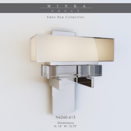 مدل سه بعدی چراغ دیواری Minka group N6260-613