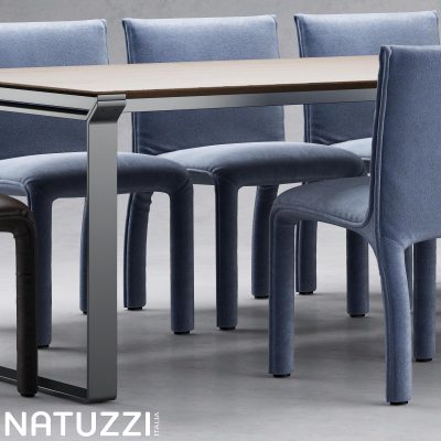 آبجکت میز و صندلی Natuzzi italia Table & Chair
