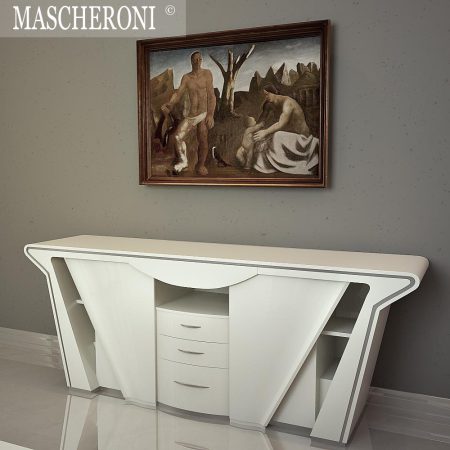 مدل سه بعدی میز و کمد Set of office furniture MASCHERONI