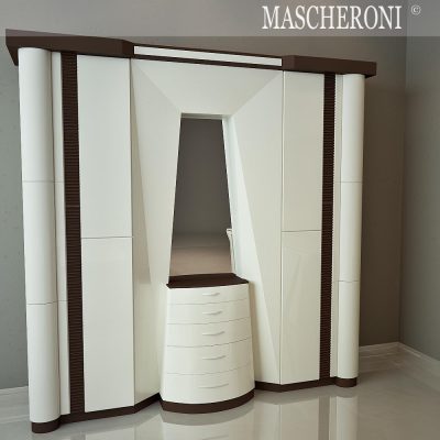 مدل سه بعدی میز و کمد Set of office furniture MASCHERONI