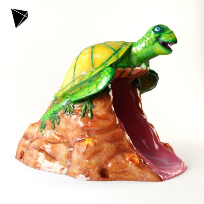 مدل سه بعدی سرسره کودک Turtle Slide Toboggan