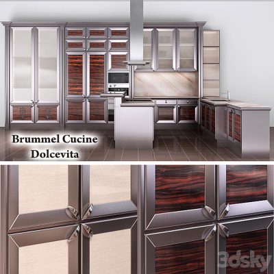 مدل سه بعدی آشپزخانه Kitchen Brummel Cucine Dolcevita