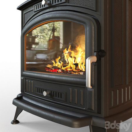آبجکت شومینه Kratki Koza Fireplace Stove